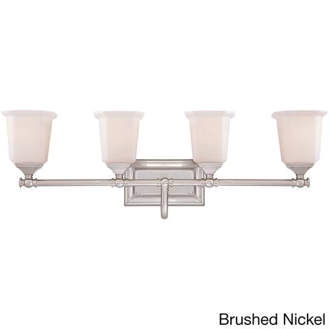 Quoize 'Nicholas' 4-light Brushed Bath Vanity