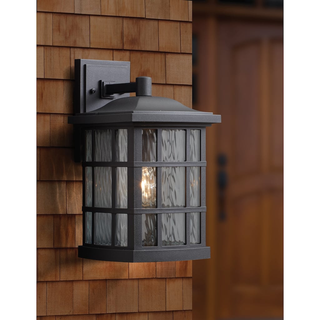 The Gray Barn Hidden Pond 1-light Black Large Wall Lantern