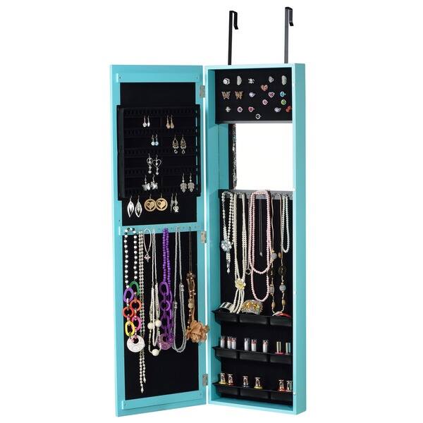 Shop Innerspace Turquoise Over The Door Wall Hang Mirrored