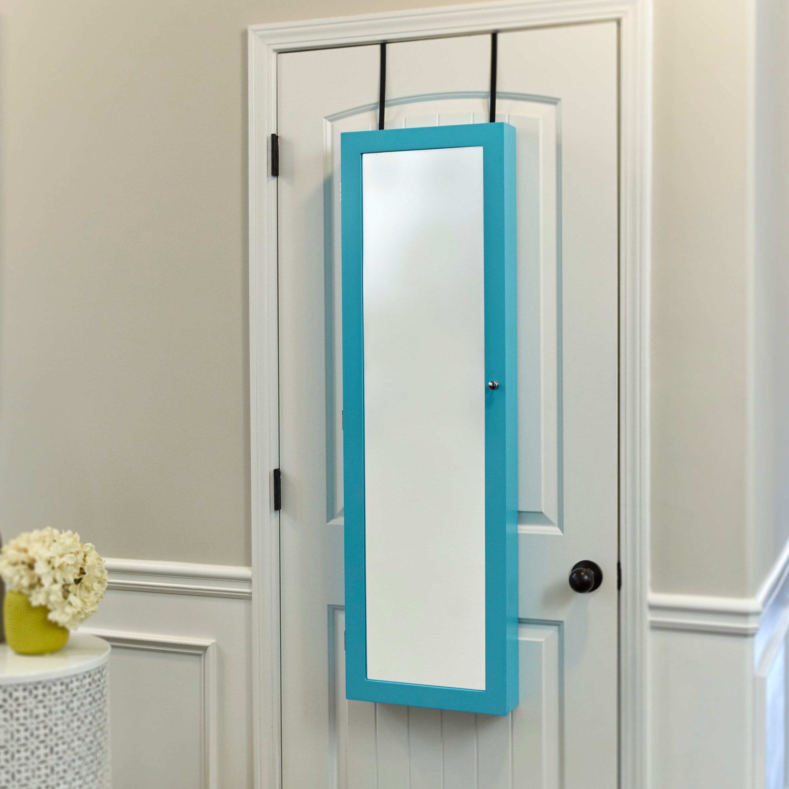 Shop Innerspace Turquoise Over The Door Wall Hang Mirrored