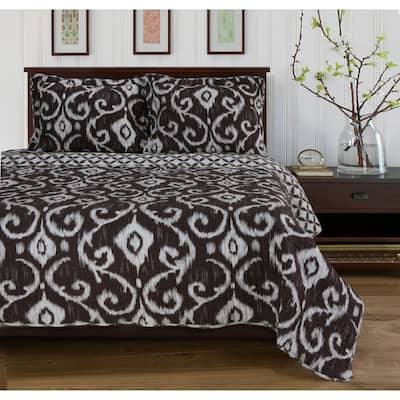 Superior Cotton Traditional Reversible Quilt and Sham Set