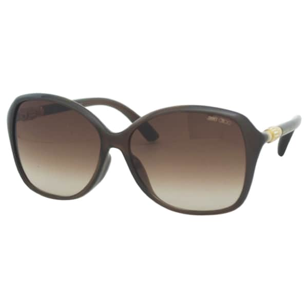 Jimmy Choo Womens Tina/F/S APKJD Brown Opal Square Sunglasses