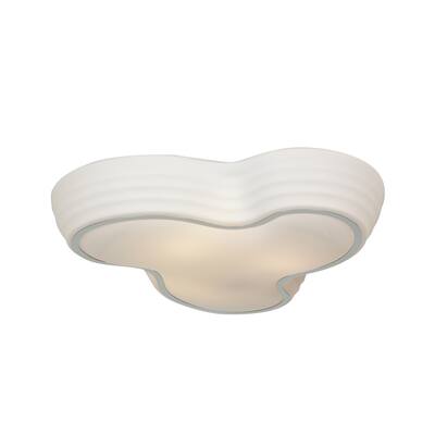 Access Lighting Pebble 3-light Glass Flush Mount