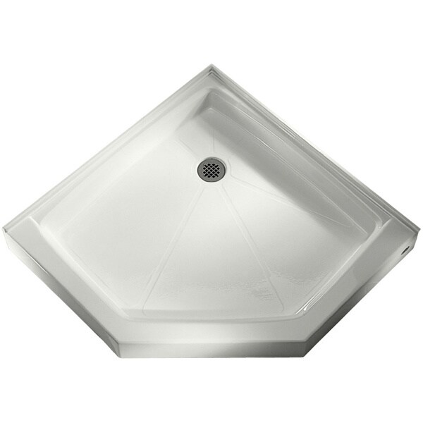 Shop American Standard White Triple Threshold NeoAngle Shower Base