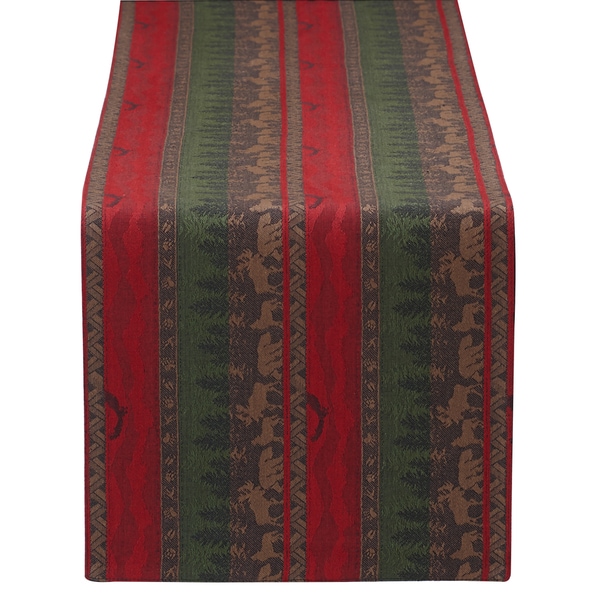 Wilderness Stripe Jacquard Table Runner