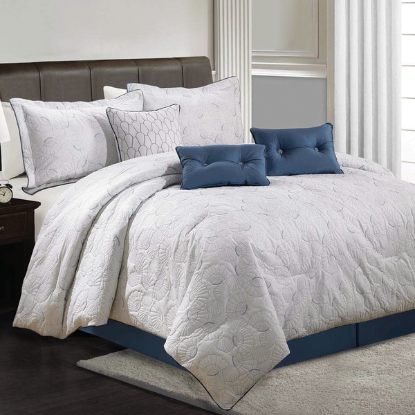 Lauren Taylor - Fanie 7pc Quilted Comforter Set