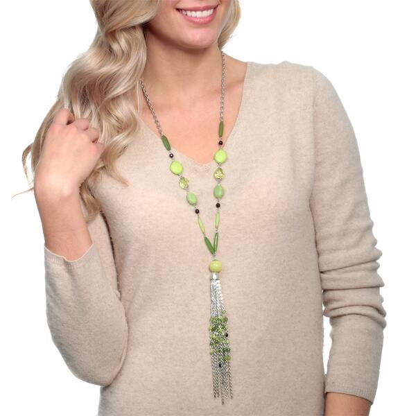 Rolling in the Green Necklace