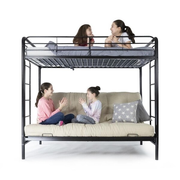 twin over futon bunk bed with mattress included