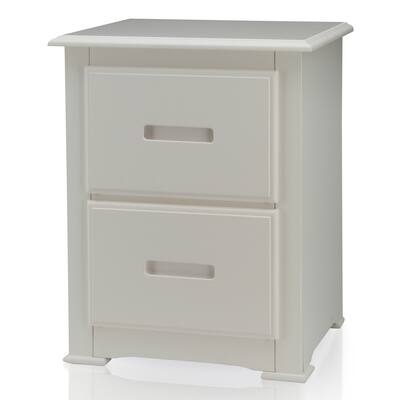 Furniture of America Annetta White 2-Drawer Youth Nightstand