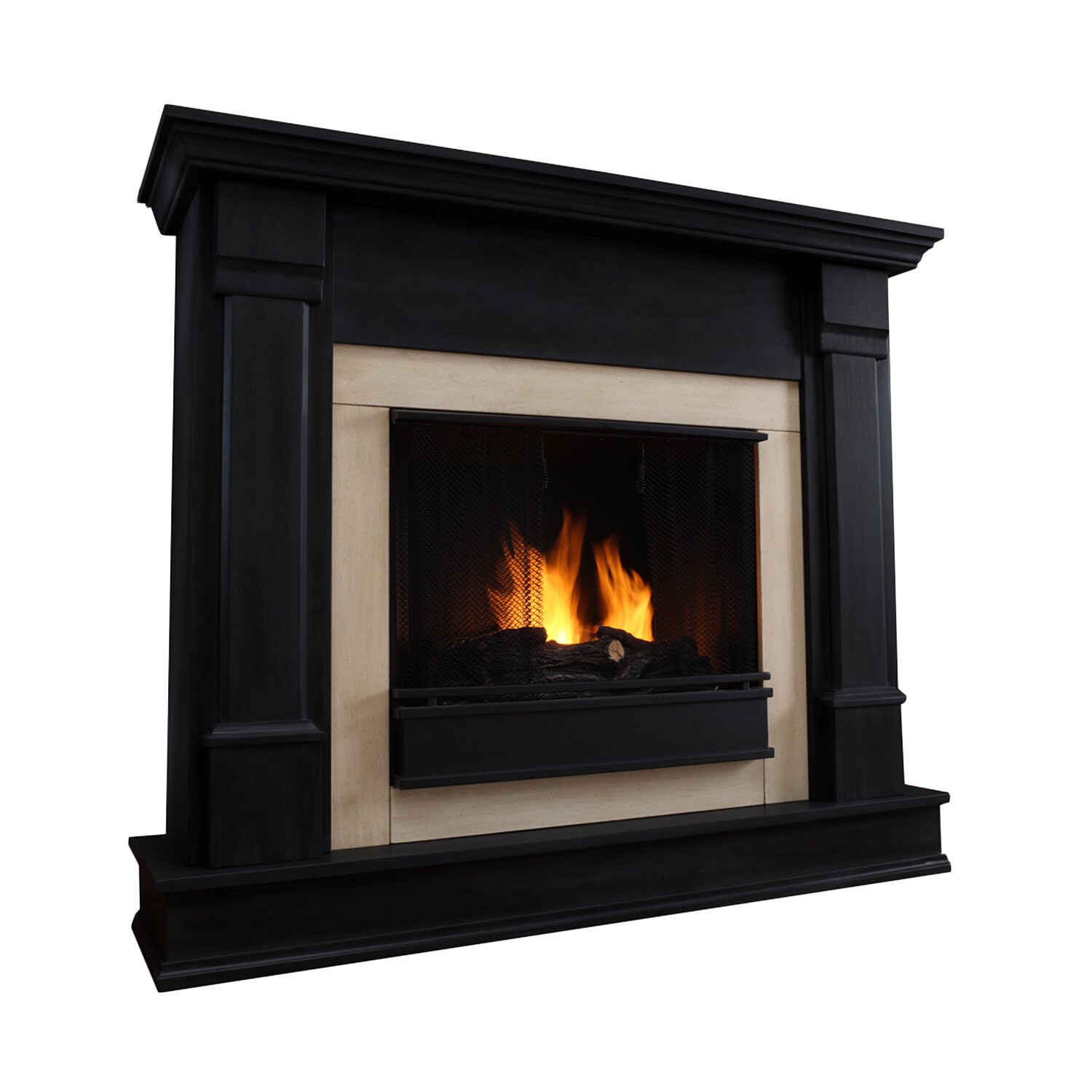 Shop Silverton Gel Fireplace Black By Real Flame Free Shipping
