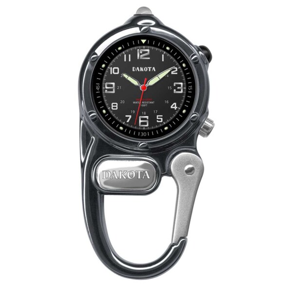 Dakota Men's Gunmetal Mini Clip Microlight Watch