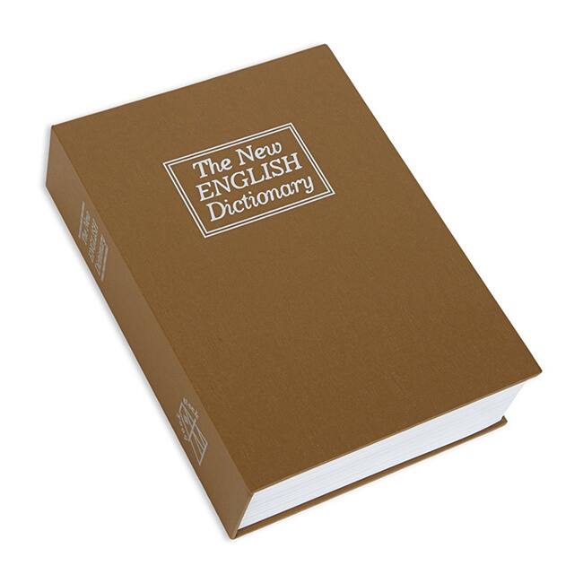 Bulldog Deluxe Diversion Tan Book Safe with Combination Lock