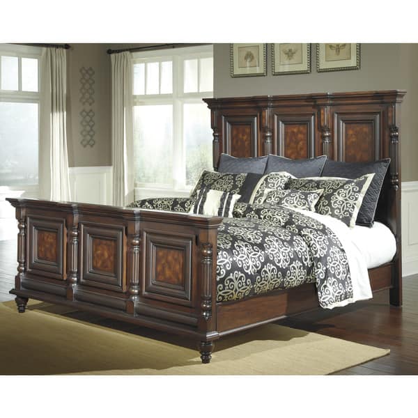 Signature Design By Ashley Key Town Dark Brown Mansion Bed