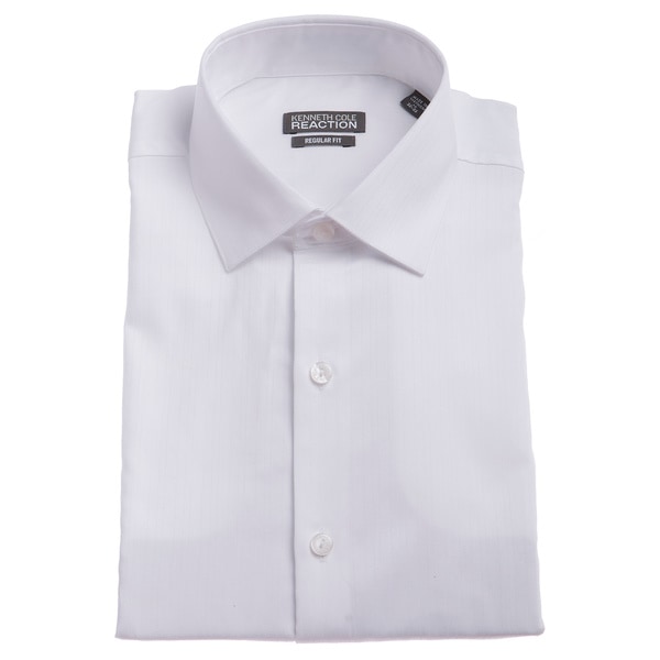 Shop Kenneth Cole Men s Reaction White  Textured Striped 