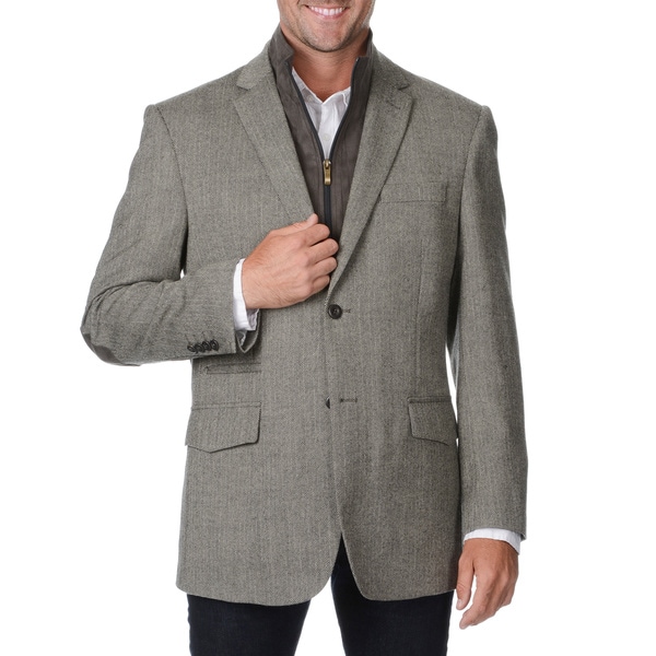Shop Prontomoda Europa Men's Light Grey Wool/ Cashmere Sportcoat - Free ...