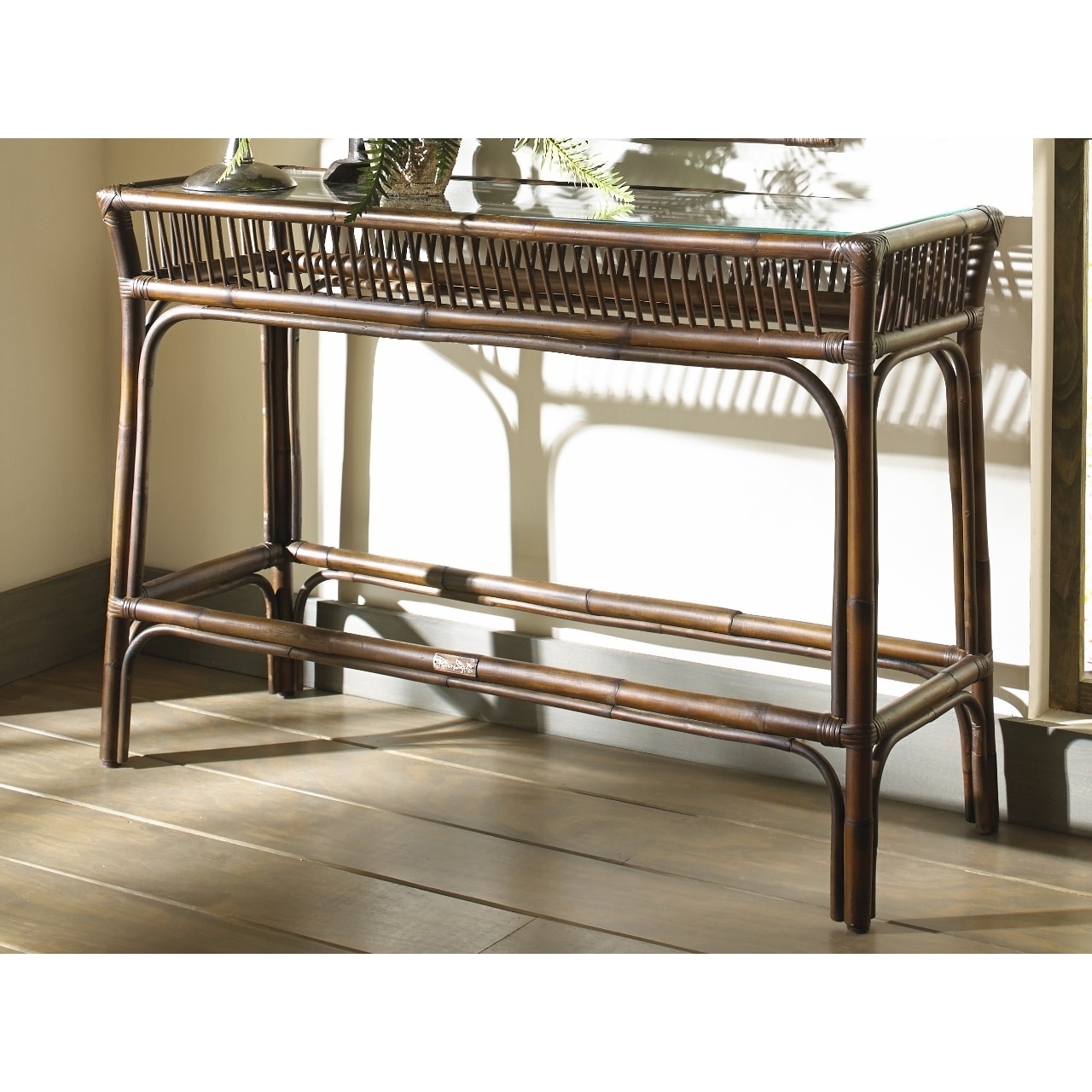 Panana Jack Bora Bora Console Table with Glass