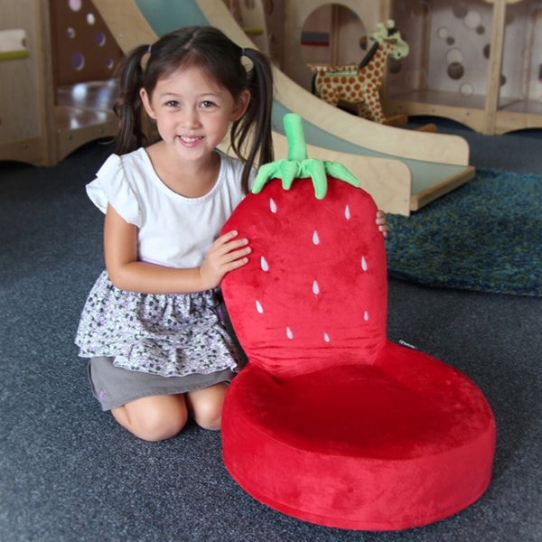 Shop Critter Cushions Strawberry Children's Chair Free Shipping Today 9425754