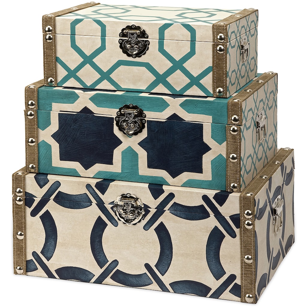 Exquisite Set of 3 Hadley Boxes by IMAX