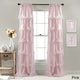 preview thumbnail 5 of 17, Lush Decor Nerina Ruffled Single Curtain Panel - 54"w x 84"l - 54"w x 84"l Pink