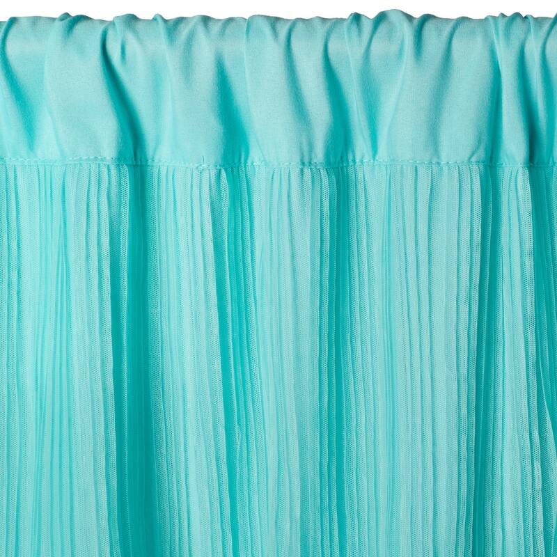 Lush Decor Nerina Ruffled Single Curtain Panel - 54"w x 84"l - 54"w x 84"l