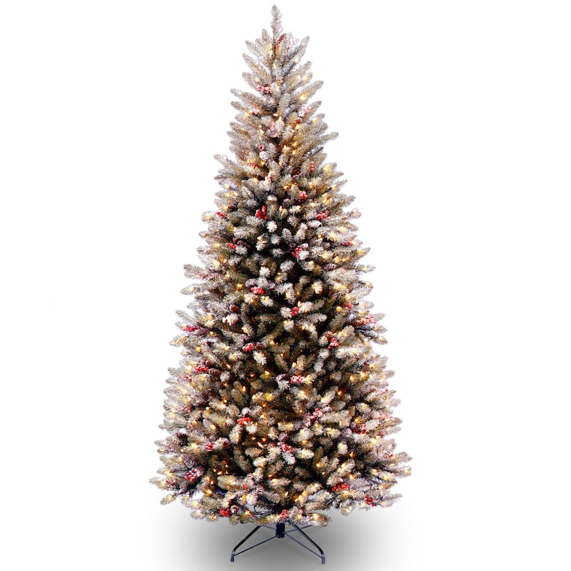 National Tree Company 4 ft. Pre-Lit Slim Dunhill Fir