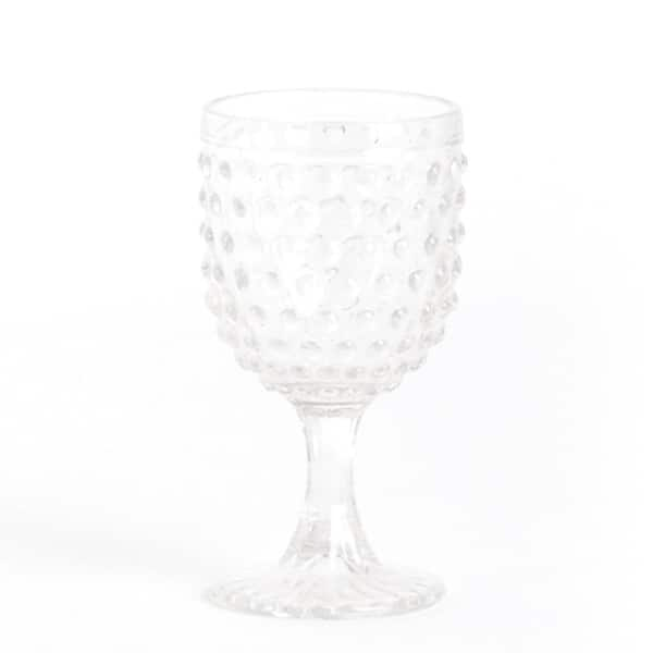 slide 2 of 6, Hobnail Water Goblet Glass (set of 6)