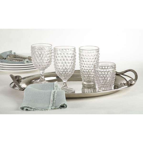 Hobnail Water Goblet Glass (set of 6)