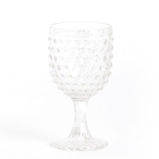 Hobnail Water Goblet Glass (set of 6)