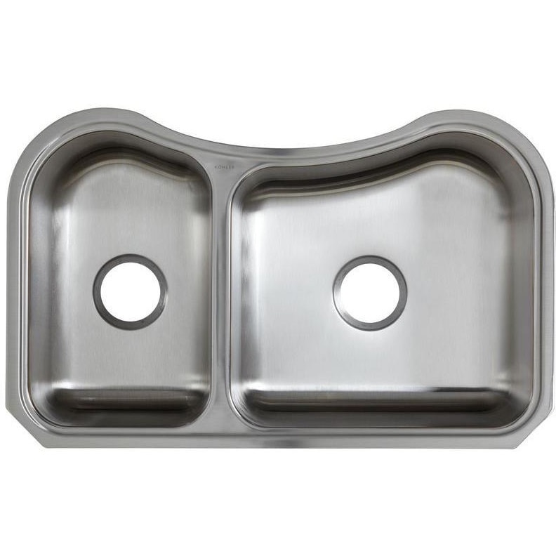 Kohler Staccato Offset Undercounter Stainless Steel 31.625 x 19.5625 x