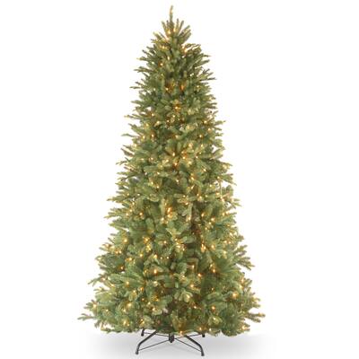 Pre-lit Realistic Artificial Slim Fir Tree