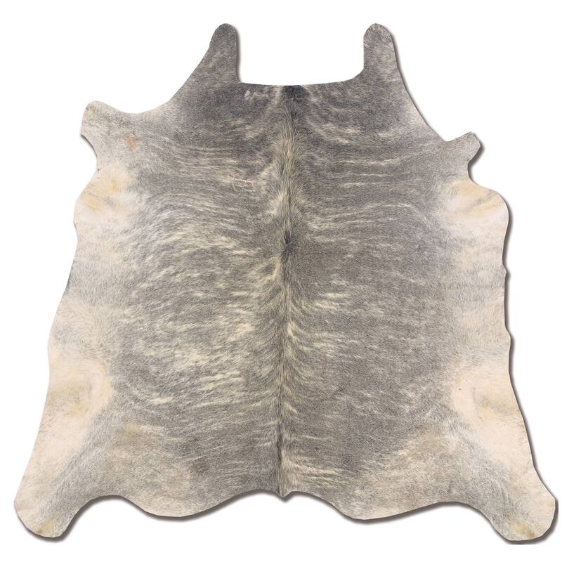 Linon Cowhide Light Brindle Full Skin Rug (5' x 8') - 5 x 6.6