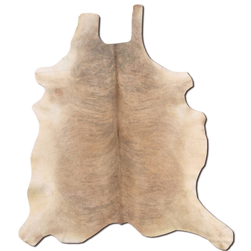 Linon Cowhide Light Brindle Full Skin Rug (5' x 8') - 5 x 6.6