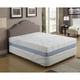 preview thumbnail 1 of 4, AC Pacific 12-inch Charcoal and Gel Memory Foam Mattress