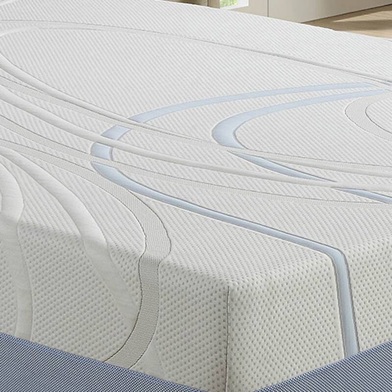 AC Pacific 12-inch Charcoal and Gel Memory Foam Mattress