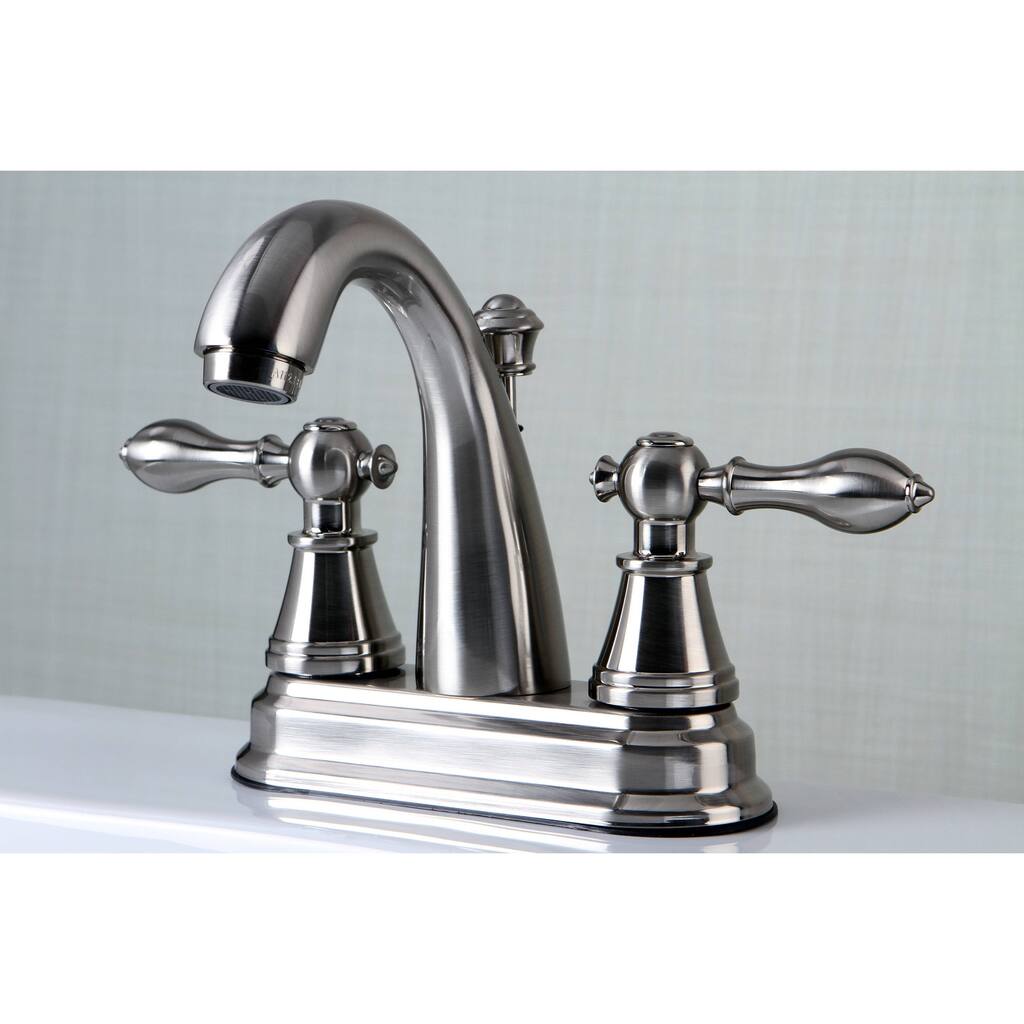 Satin Nickel Double-handle Bathroom Faucet