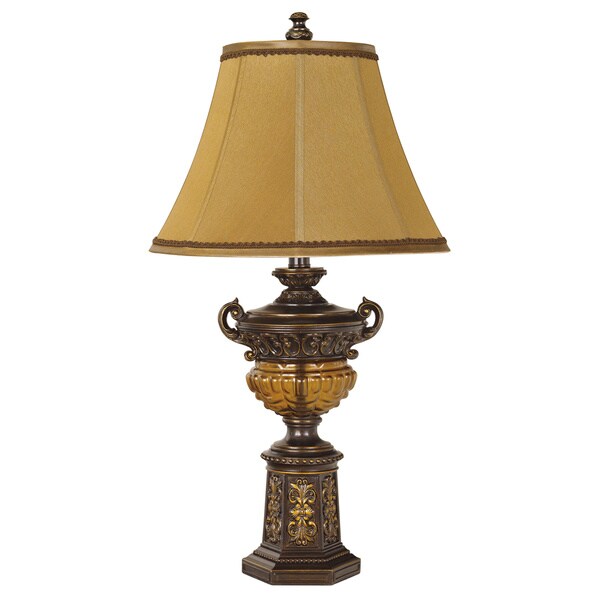 Shop Signature Design by Ashley Salvina Antique Bronze Poly Table Lamps ...