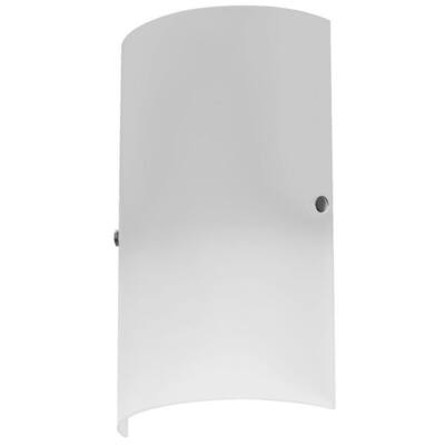 Single-light Frosted White Glass Wall Sconce