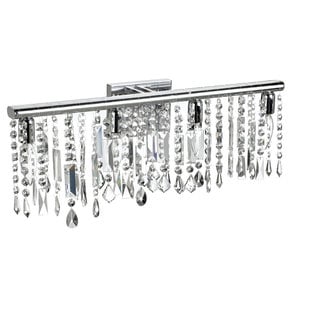 Wall Sconces & Vanity Lights - Shop The Best Deals For May 2017 - 4-light Crystal and Polished Chrome Vanity Fixture