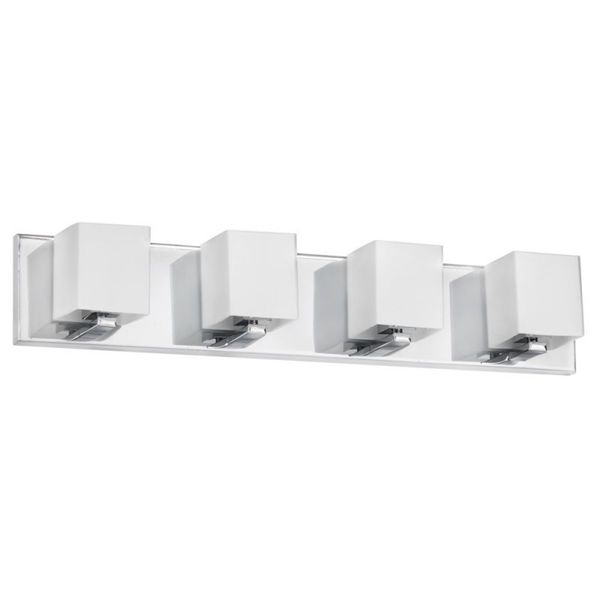 Dainolite 4-light Polished Chrome Vanity Fixture