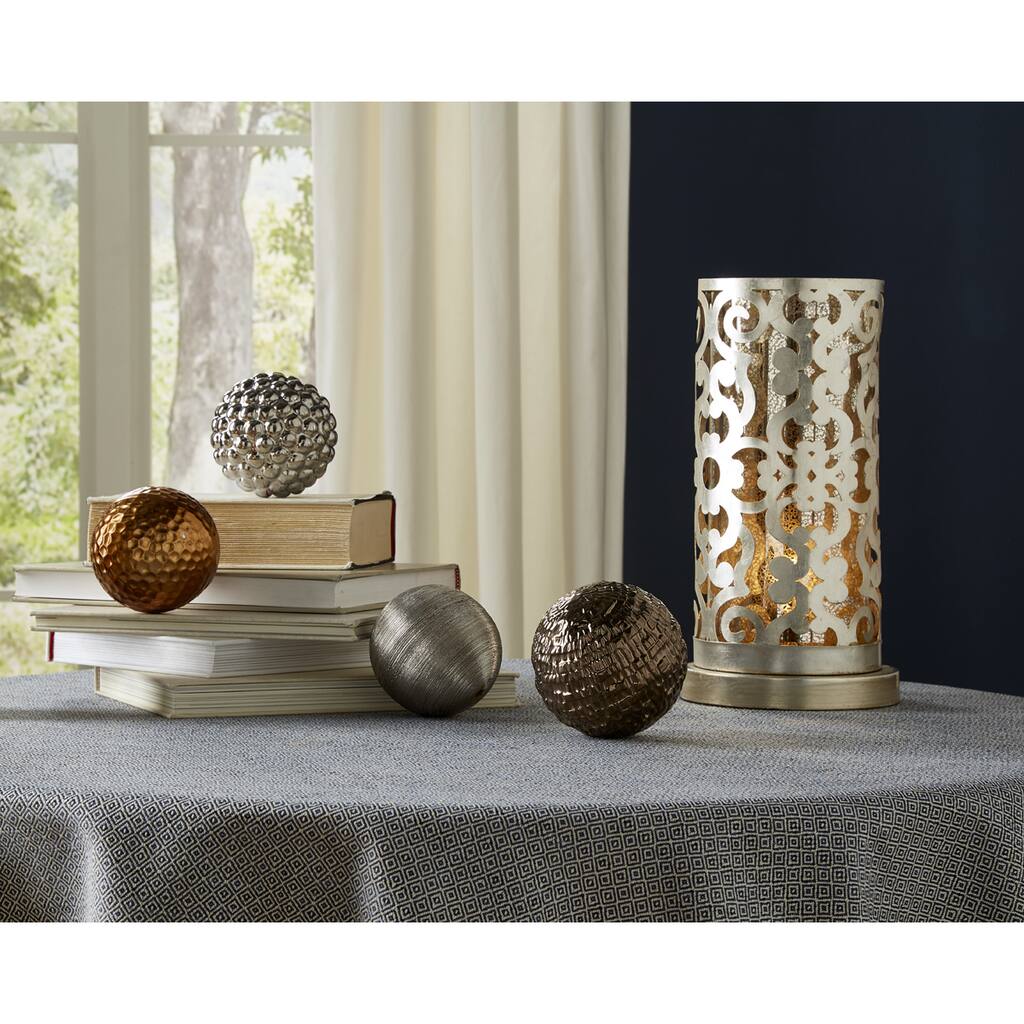 Metallic Finished Orbs (Set of 4)