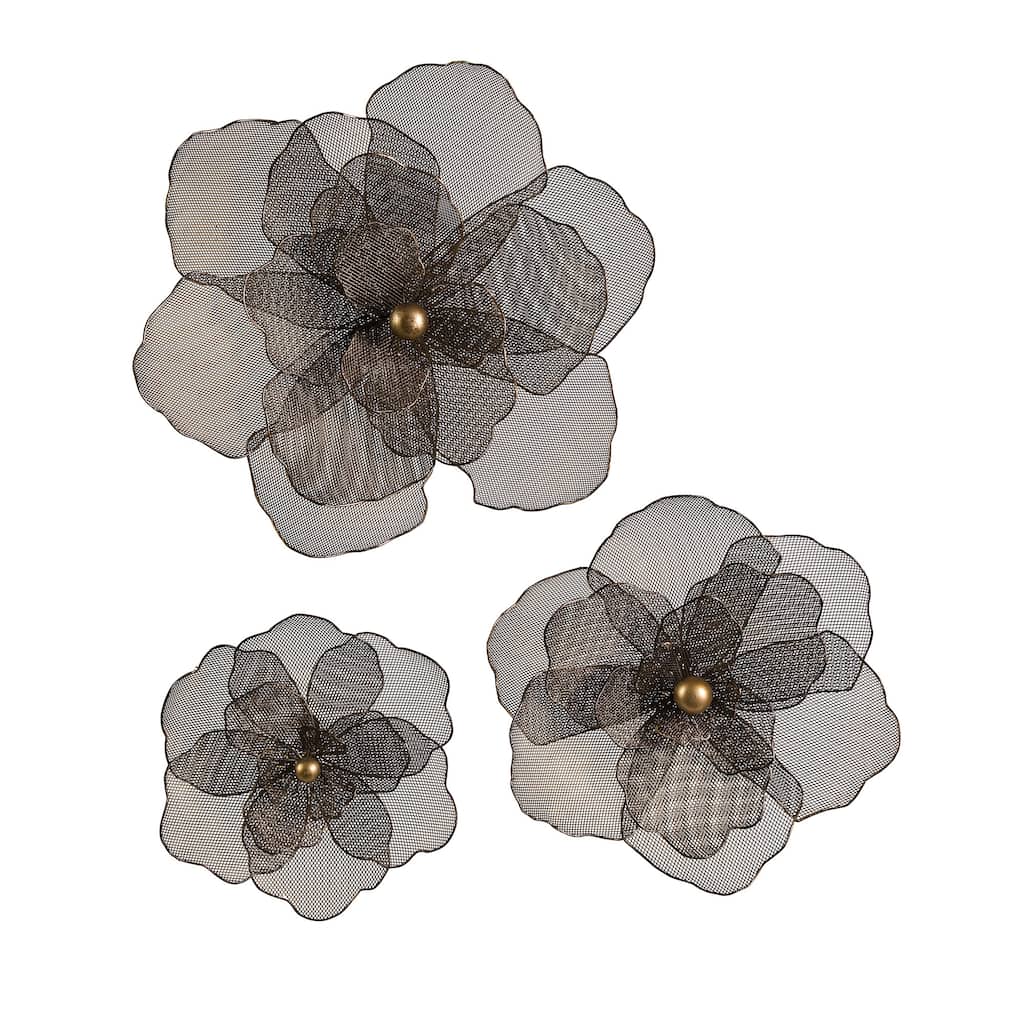Astaire Iron Flower Wall Decor (Set of 3)
