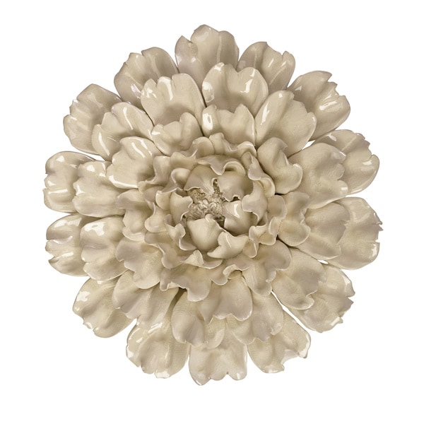 Isabella Large Ceramic Flower Wall Decor - Free Shipping Today ...