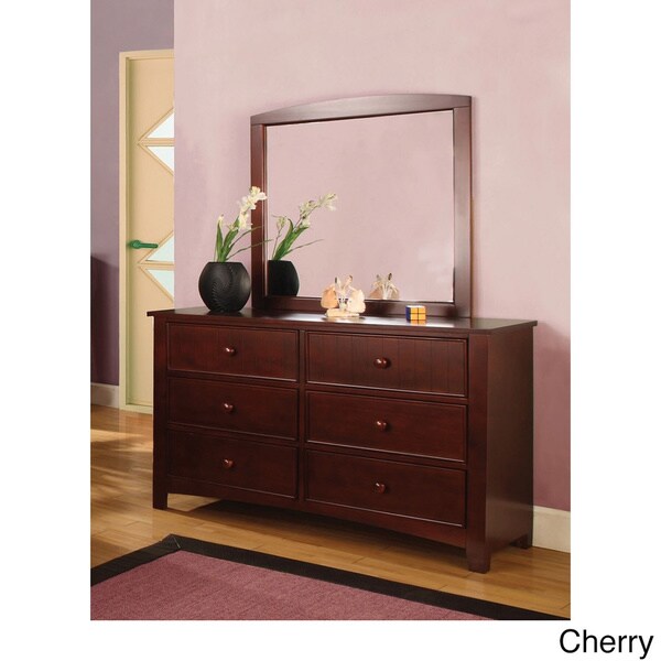 Furniture of America Paraiba 2-Piece Dresser and Mirror Set