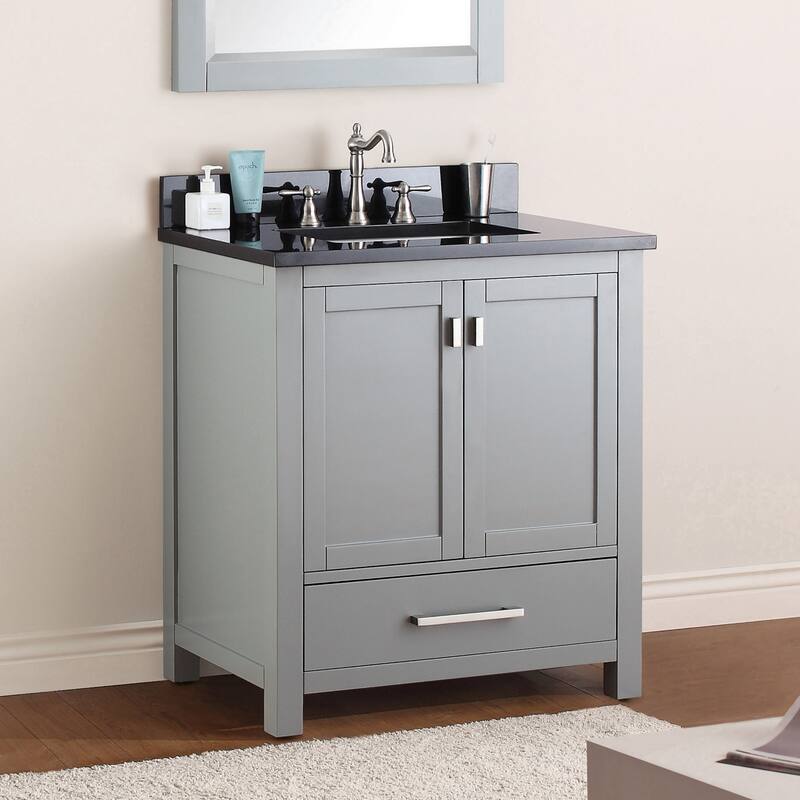 Avanity Modero 31-inch Vanity Combo in Chilled Gray with Top and Sink