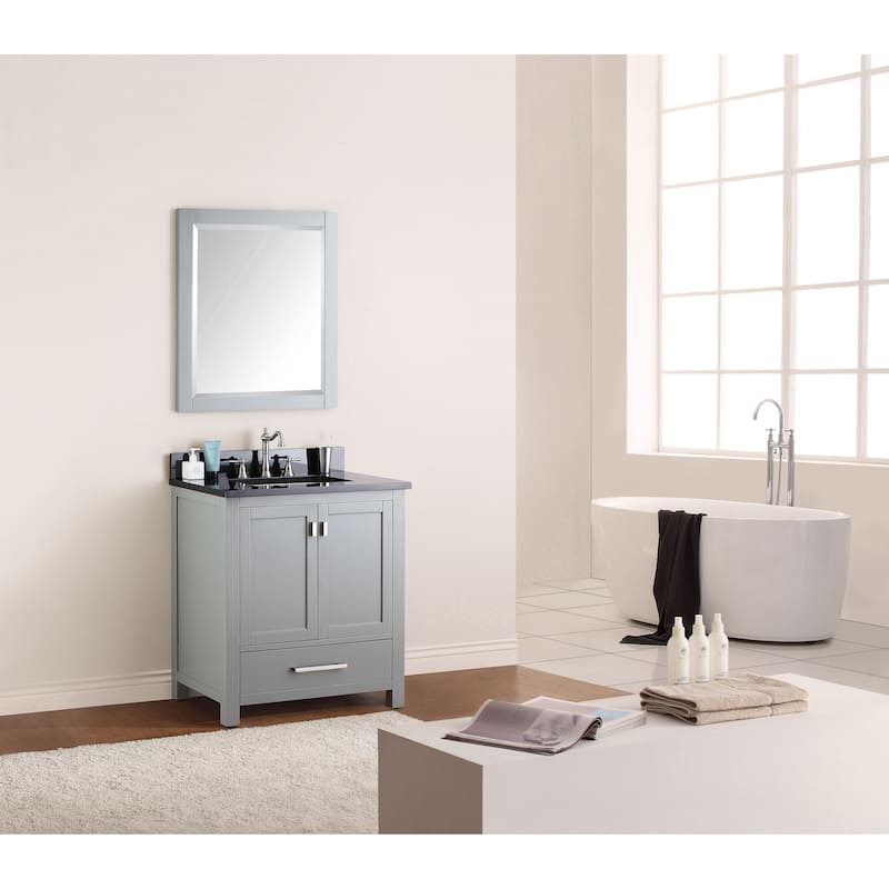 Avanity Modero 31-inch Vanity Combo in Chilled Gray with Top and Sink