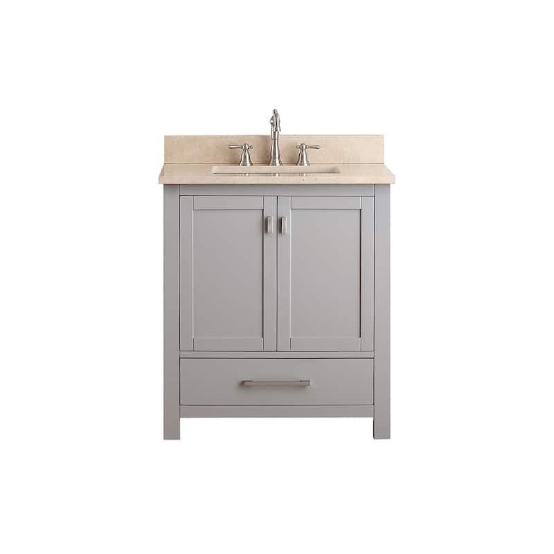 Avanity Modero 31-inch Vanity Combo in Chilled Gray with Top and Sink