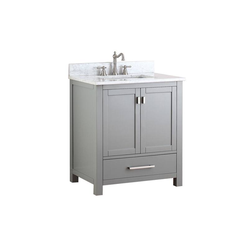Avanity Modero 31-inch Vanity Combo in Chilled Gray with Top and Sink