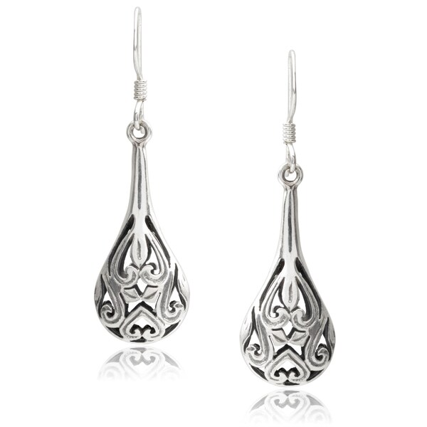 Shop Journee Collection Sterling Silver Dangle Earrings Free Shipping