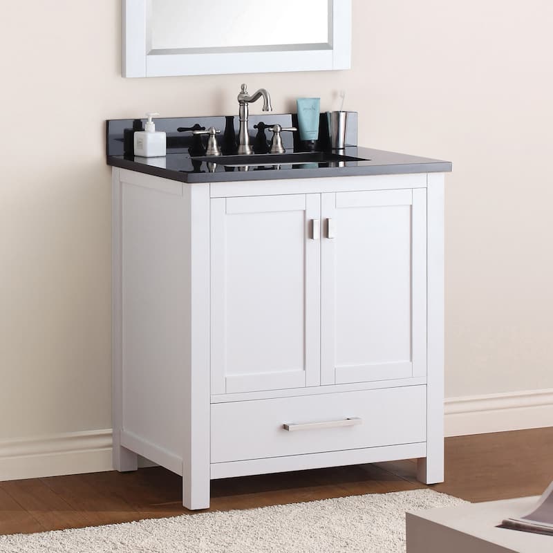 Avanity Modero 31-inch Single Vanity in White Finish with Sink and Top