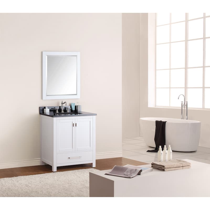 Avanity Modero 31-inch Single Vanity in White Finish with Sink and Top